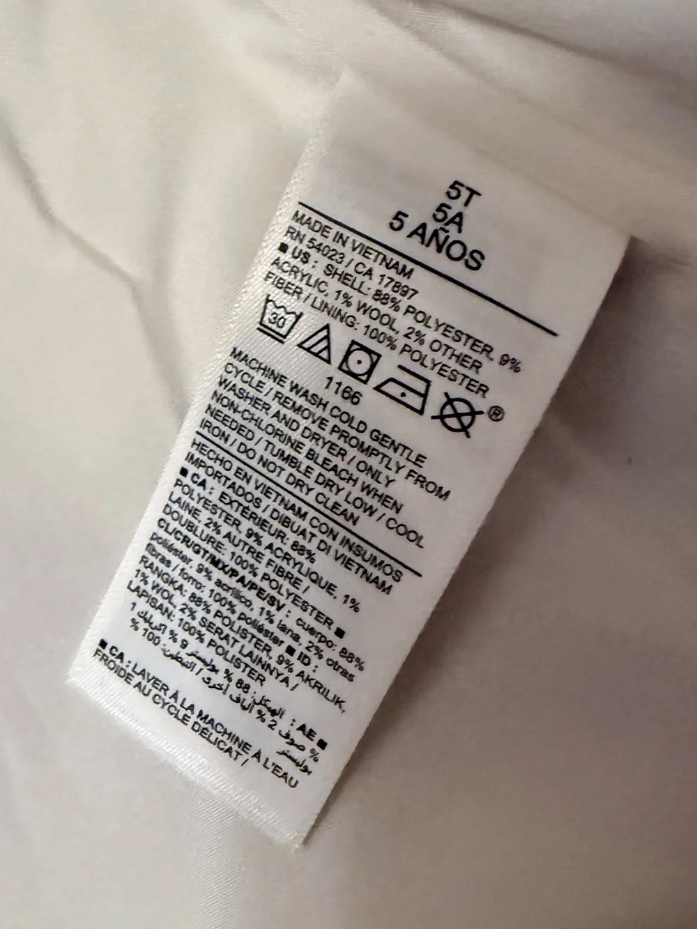 Old Navy Gray & White Plaid Button Children’s Jacket
